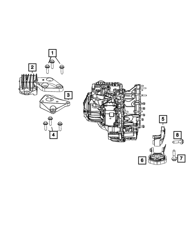 68505973AB - Transmission: Transmission Mount Isolator for Mopar Image