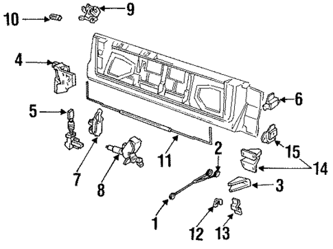 Lock & Hardware for 1992 Chevrolet Caprice #0