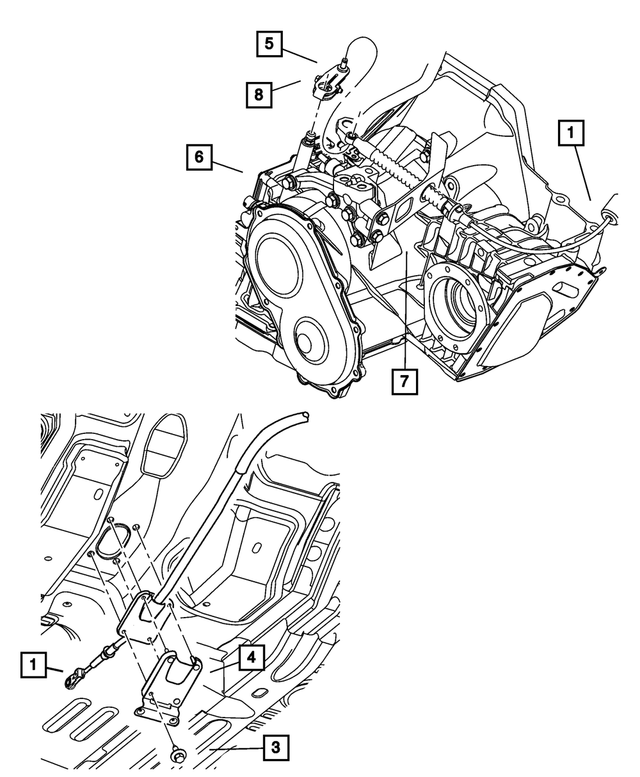 4668629AB - Automatic Transaxle 4 Speed: Engine Mount Bracket for Mopar Image