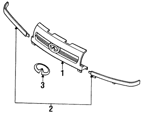 Grille & Components for 1996 INFINITI G20 #0