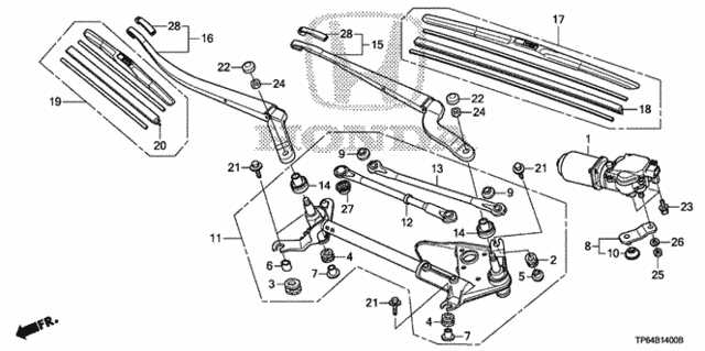 Front Windshield Wiper for 2012 Honda Crosstour #0