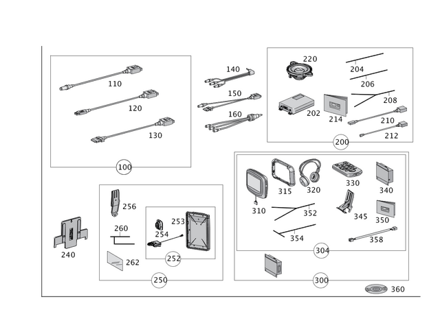2468200000 - Electrics and Function: Mount for Mercedes-Benz Image