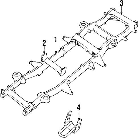 Frame & Components for 1987 Land Rover Range Rover #0