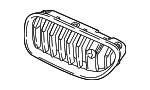 51137370389 - Body: Upper Grille for BMW: 640i, 640i Gran Coupe, 640i xDrive, 640i xDrive Gran Coupe, 650i, 650i Gran Coupe, 650i xDrive, 650i xDrive Gran Coupe Image