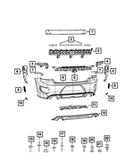 6510146AA - Frame, Bumper and Fascia: Rivet Nut for Dodge: Charger Image