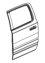 68292594AH - Body: Door Shell for Mopar Image
