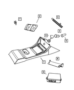 5175384AC - Instrument Panel and Radios and Consoles: Forward Console for Mopar Image