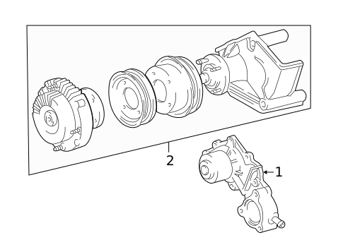 Water Pump & Related Components for 2000 Toyota 4Runner #0