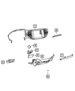 7FB18DX9AA - Interior Trim: Headlamp Switch Bezel for Dodge: Durango Image