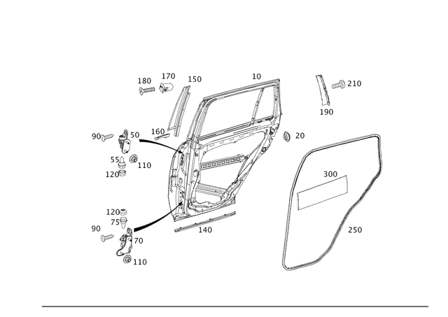 9981550 - Rear Doors: Stop Plug for Mercedes-Benz Image image
