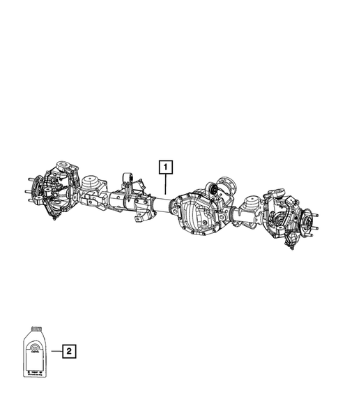 Front Axle Assembly for 2020 Jeep Gladiator #0