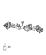 68376907AH - Differential and Drive Line: Front Complete Axle Assembly for Mopar Image