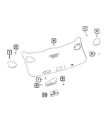 68094743AA - Interior Trim: Push Pin for Mopar Image