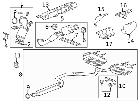 Exhaust Components for 2015 Chevrolet Malibu #0