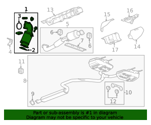 2013-2018 GM Warm Up Three-Way Catalytic Converter Kit 19420223 GM ...