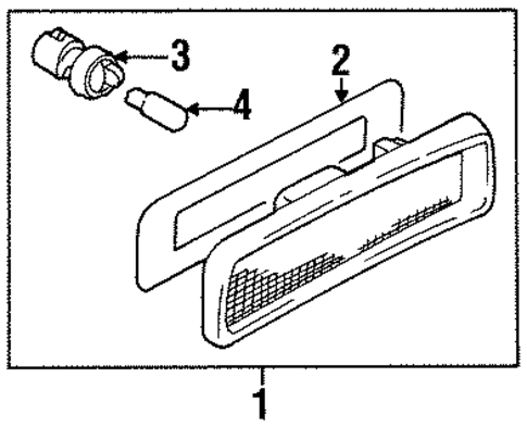 Rear Side Marker Lamps for 2019 Chevrolet Silverado 1500 #0
