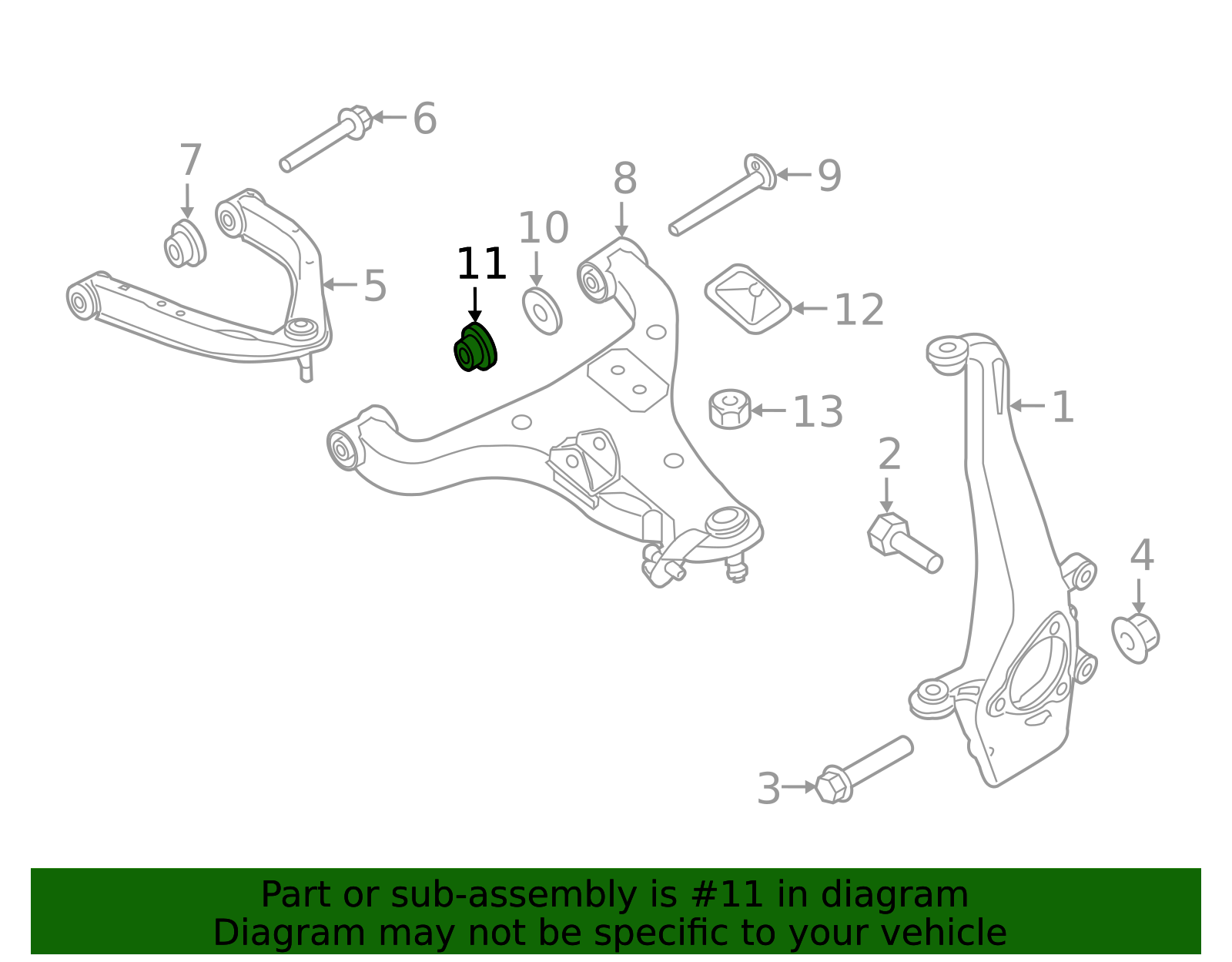 54588-EN00A - Suspension Control Arm Nut 2007-2026 Nissan | Sullivan ...