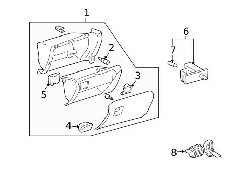 Instrument Panel for 2008 Lexus RX400h #1