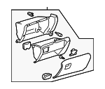 5530348140A0 - Body: Glove Box Assembly for Lexus: RX400h Image