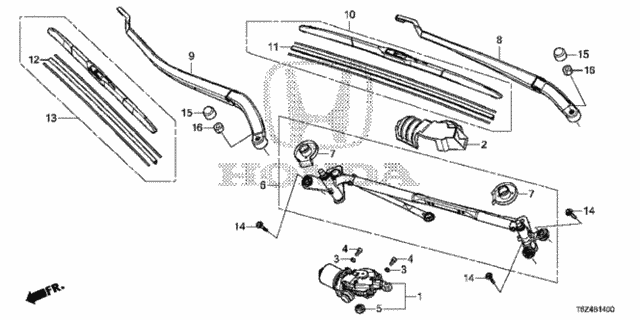 Front Windshield Wiper for 2019 Honda Ridgeline #0