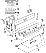 9382131G00 - Body: Mud Guard for Nissan: D21, Pickup Image