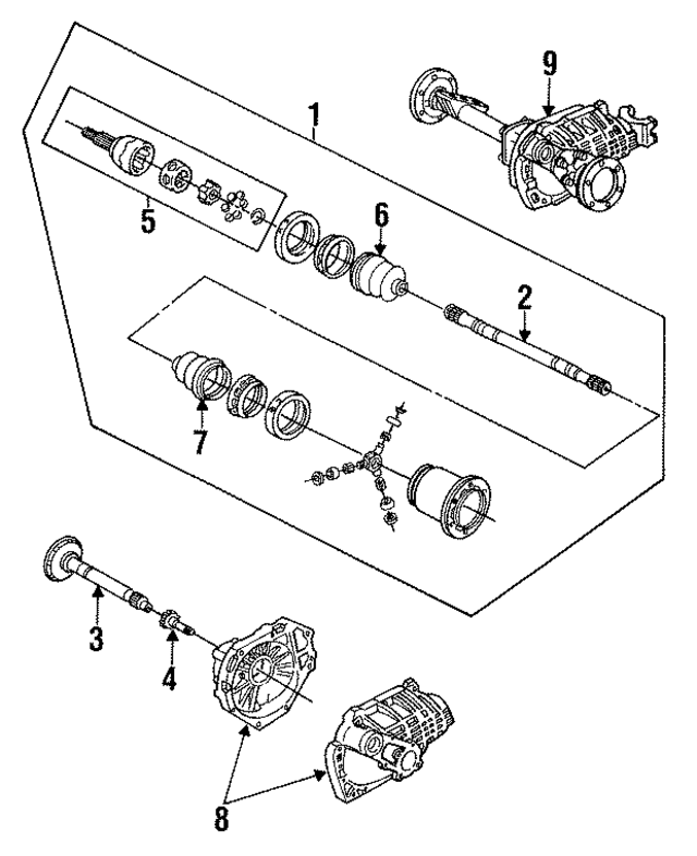 7841224 - Front Drive Axle: Outer Cv Joint for GM Image