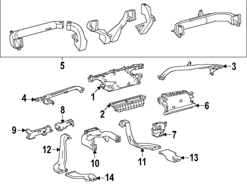 Ducts for 2025 Toyota Sequoia #0