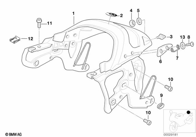 52537686463 - Frame and Mounting Parts: Badge - D=27mm for BMW-Motorrad Image image