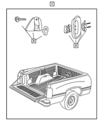 5086897AA - Mopar Accessories - Component Parts: Bedliner - Over Rail Install Kit for Mopar Image