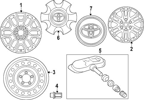 Wheels for 2025 Toyota Sequoia #0