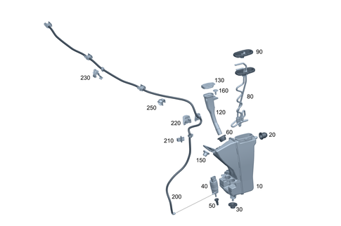 Front Windshield Washer System for 2025 Mercedes-Benz C63 AMG S E Performance #0