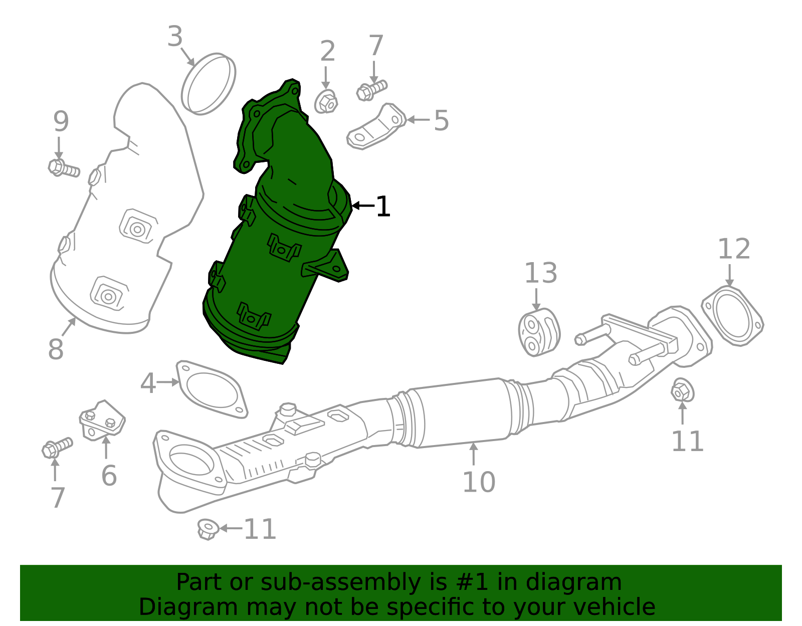 2018-2020 GM Catalytic Converter 19420236 GM | GMPartsDirect.com