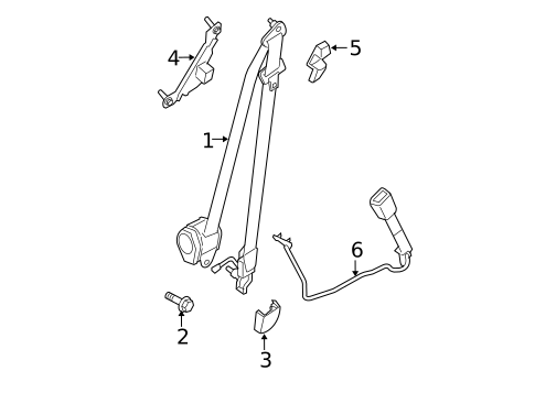 Seat Belt for 2016 Nissan Sentra #0