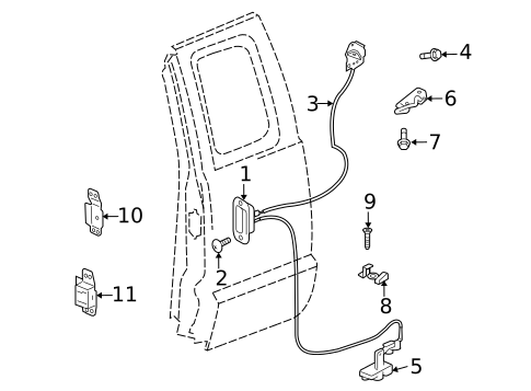 Lock & Hardware for 2008 Mitsubishi Raider #2