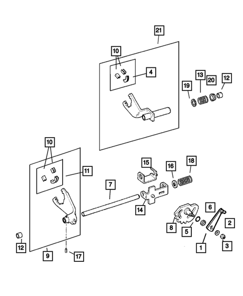 Fork and Rails for 2001 Jeep Grand Cherokee #0