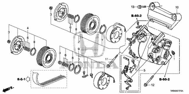 A/C Compressor (2.4L) for 2012 Honda Civic #0