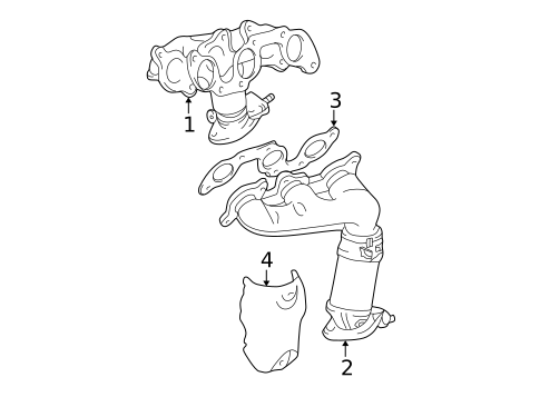 Exhaust Manifold for 2000 Toyota Solara #1