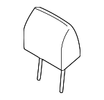 887000W210J9X - Body: Headrest for Hyundai: Santa Fe Image