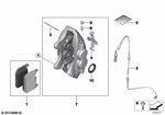 34116865538 - : Caliper Housing Right for BMW Image