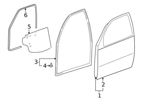 Door & Components for 2003 Toyota RAV4 #0