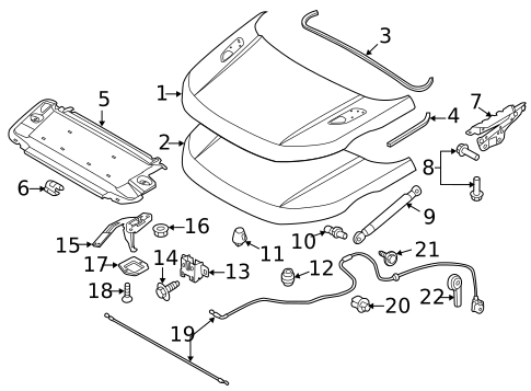 Anti-Theft Components for 2012 Land Rover Range Rover Evoque #1
