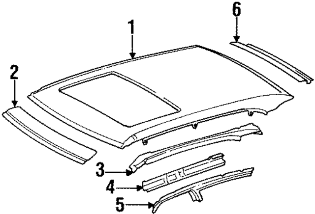1406500309 - Body: Roof Panel for Mercedes-Benz Image