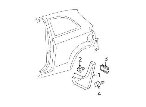 Exterior Trim - Quarter Panel for 2010 Toyota Yaris #1