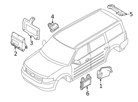 Keyless Entry Components for 2017 Ford Flex #0