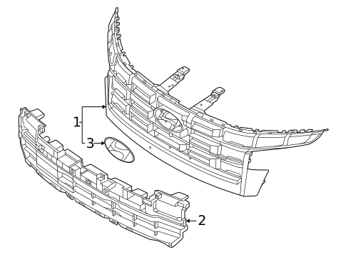 Grille for 2026 Hyundai Santa Cruz #0