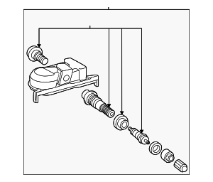 4260719005 - Electrical: Tire Pressure Monitoring System (TPMS) Sensor for Toyota: GR Corolla Image
