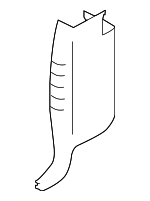 76915ZR31B - Body: Lock Pillar Trim for Nissan: TITAN, TITAN XD Image