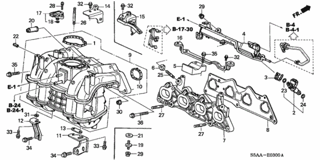Intake Manifold (1) for 2004 Honda Civic #0