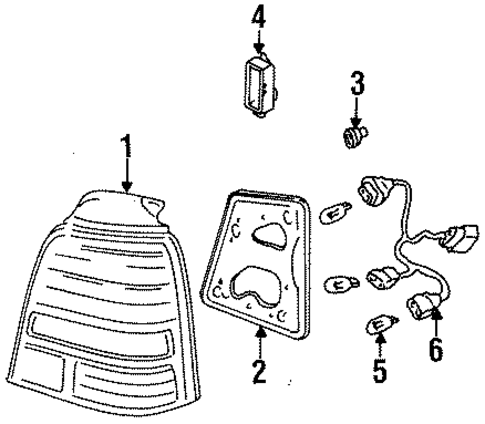 Bulbs - Chassis for 1997 Honda Odyssey #0