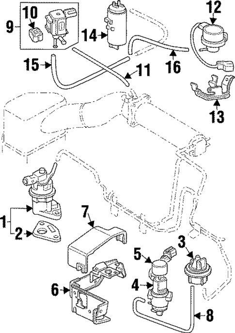 EGR System for 1997 Acura CL #0